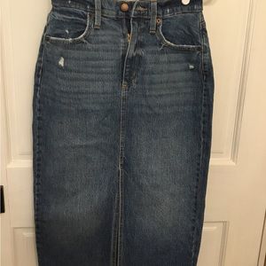 Denim MIDI Skirt